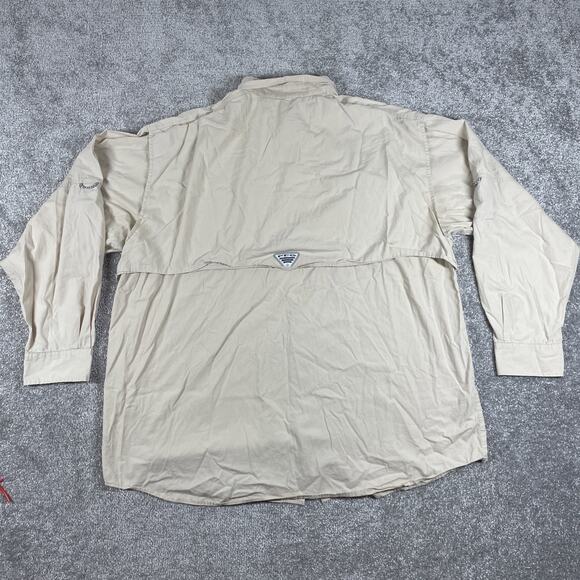Columbia PFG Button Up Shirt Mens Extra Large Performance Fishing Vented Mesh - Picture 9 of 16